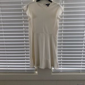 Off white cute ruffle dress